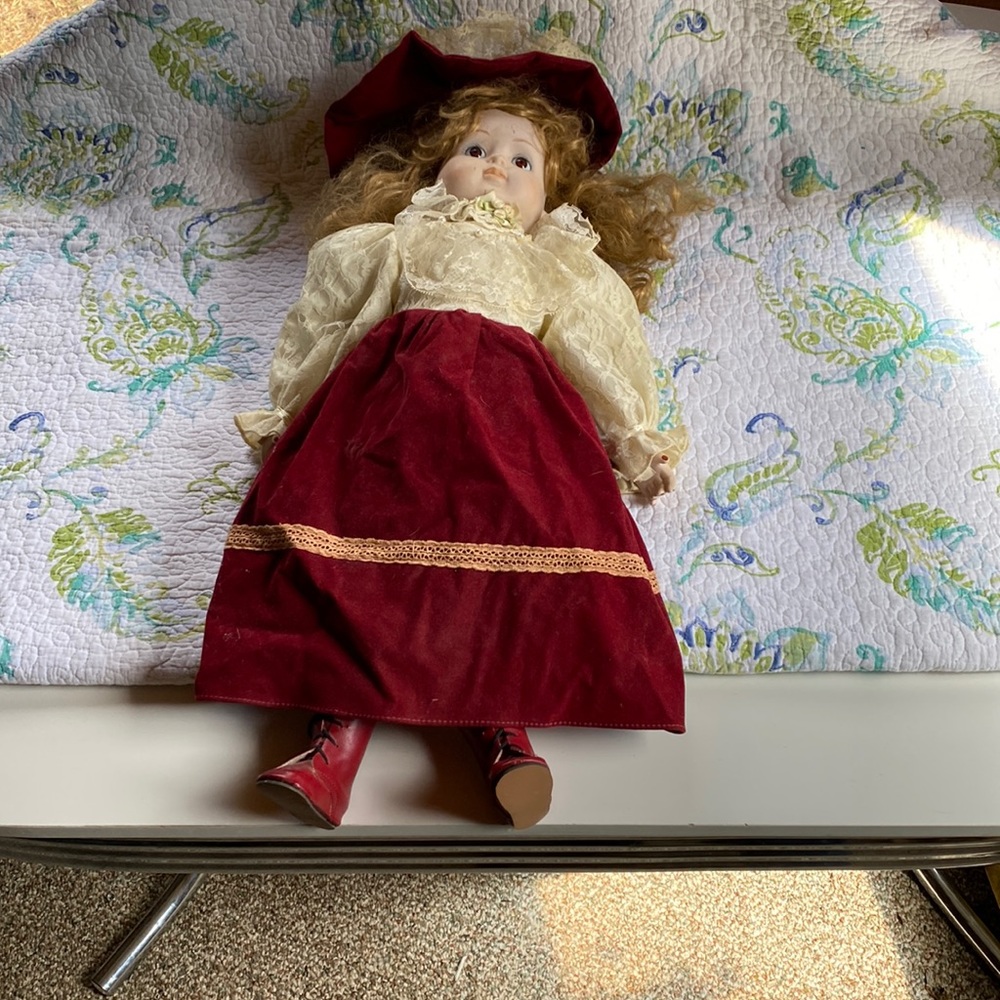 Vintage Victorian Porcelain Doll